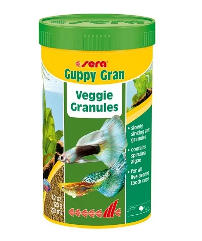 Храна на гранули SERA GUPPY GRAN за гупи, 100 ml